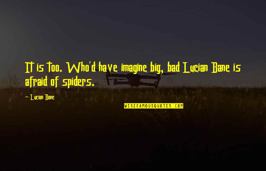 Moda Quotes By Lucian Bane: It is too. Who'd have imagine big, bad