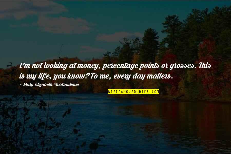 Modern Hard Work Quotes By Mary Elizabeth Mastrantonio: I'm not looking at money, percentage points or Modern Hard Work Quotes By Mary Elizabeth Mastrantonio: I'm not looking at money, percentage points or