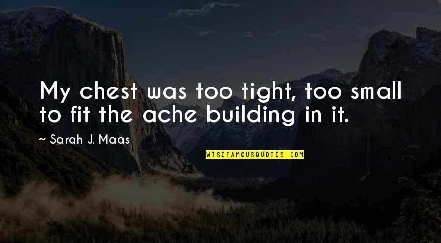 Moderner Teppich Quotes By Sarah J. Maas: My chest was too tight, too small to