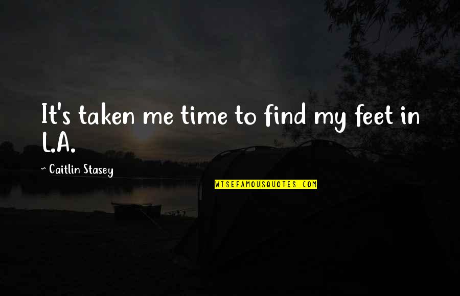 Modernise Trf Quotes By Caitlin Stasey: It's taken me time to find my feet