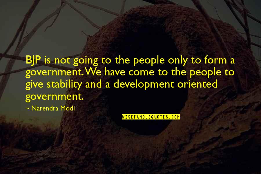 Modi Bjp Quotes By Narendra Modi: BJP is not going to the people only
