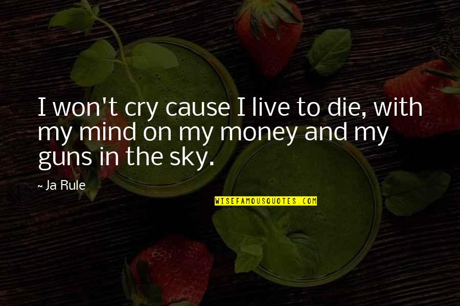 Moet Hennessy Quotes By Ja Rule: I won't cry cause I live to die,