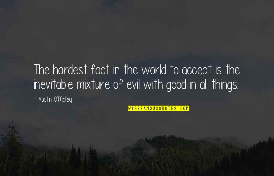 Moet Quote Quotes By Austin O'Malley: The hardest fact in the world to accept Moet Quote Quotes By Austin O'Malley: The hardest fact in the world to accept