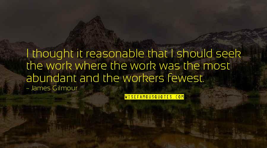 Moghuls Quotes By James Gilmour: I thought it reasonable that I should seek Moghuls Quotes By James Gilmour: I thought it reasonable that I should seek
