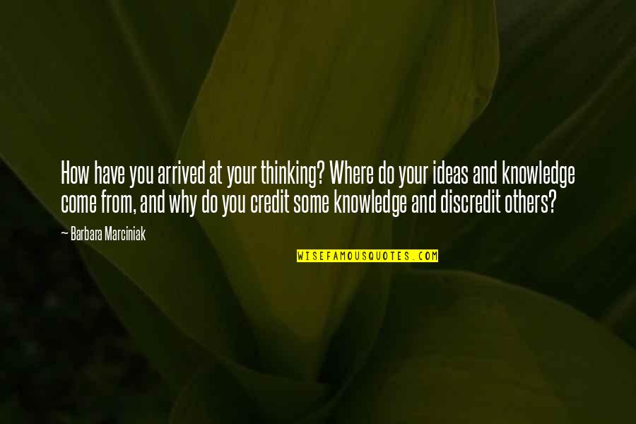 Mohammad Hossein Shahriar Quotes By Barbara Marciniak: How have you arrived at your thinking? Where