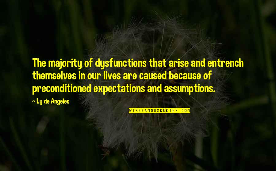 Mohamoud Taluli Quotes By Ly De Angeles: The majority of dysfunctions that arise and entrench