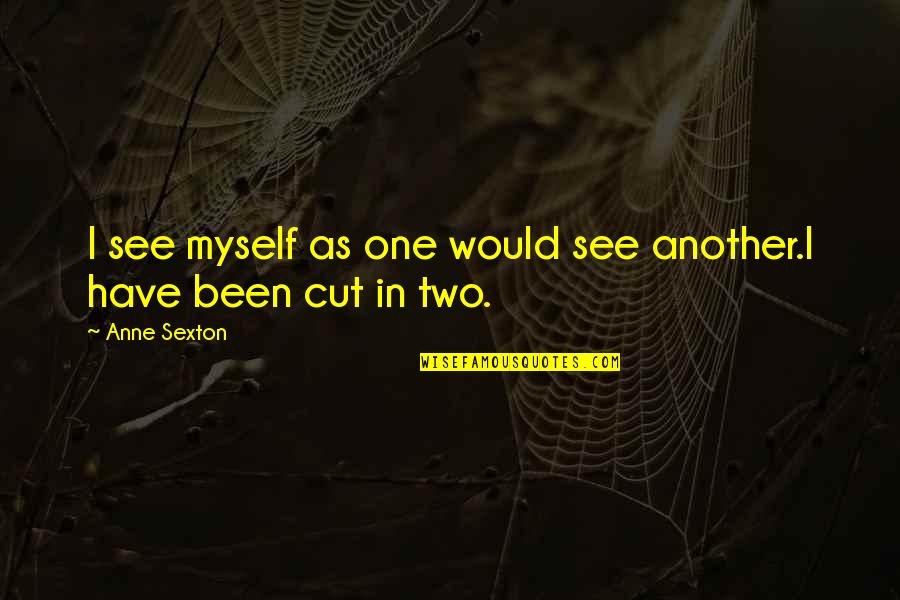 Moheimani Michael Quotes By Anne Sexton: I see myself as one would see another.I