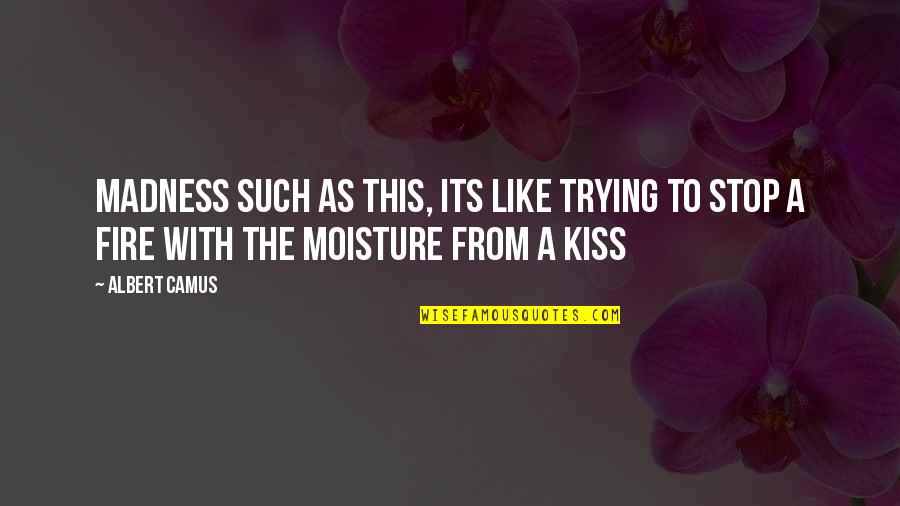 Moisture Quotes By Albert Camus: Madness such as this, its like trying to