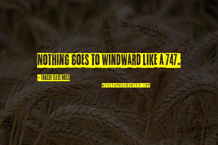 Mokosha Quotes By Tracee Ellis Ross: Nothing goes to windward like a 747.