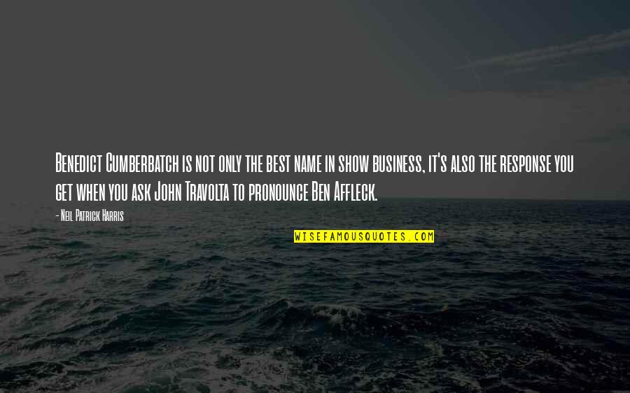 Molecularly Quotes By Neil Patrick Harris: Benedict Cumberbatch is not only the best name Molecularly Quotes By Neil Patrick Harris: Benedict Cumberbatch is not only the best name