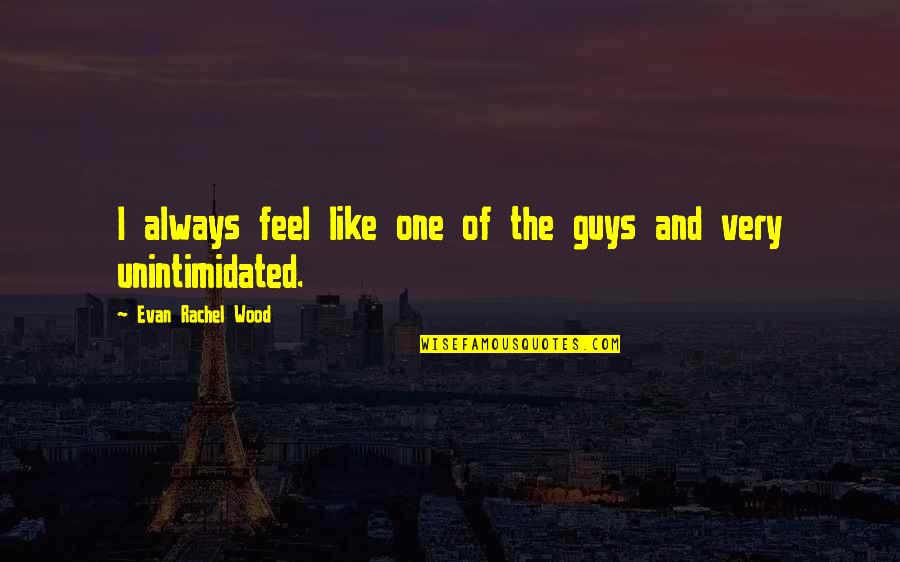 Molieres Death Quotes By Evan Rachel Wood: I always feel like one of the guys Molieres Death Quotes By Evan Rachel Wood: I always feel like one of the guys
