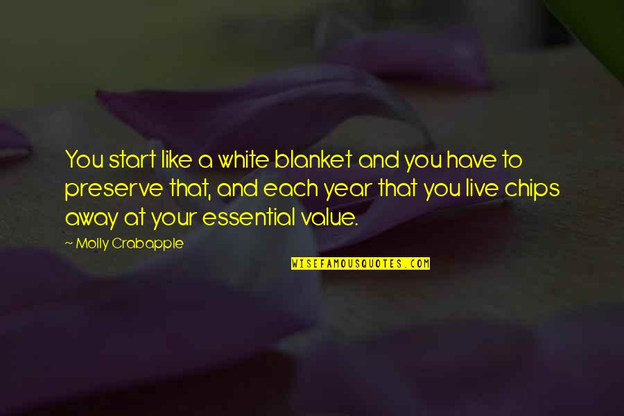 Molly Crabapple Quotes By Molly Crabapple: You start like a white blanket and you