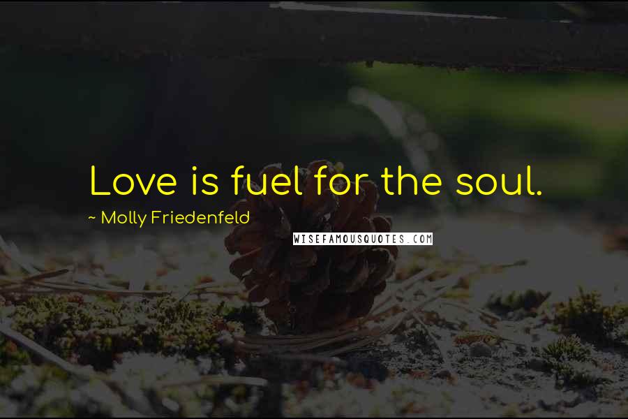 Molly Friedenfeld quotes: Love is fuel for the soul.