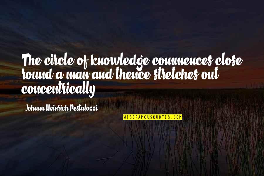 Mom And Daughter Relationships Quotes By Johann Heinrich Pestalozzi: The circle of knowledge commences close round a