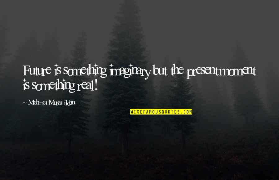 Moment Sayings And Quotes By Mehmet Murat Ildan: Future is something imaginary but the present moment