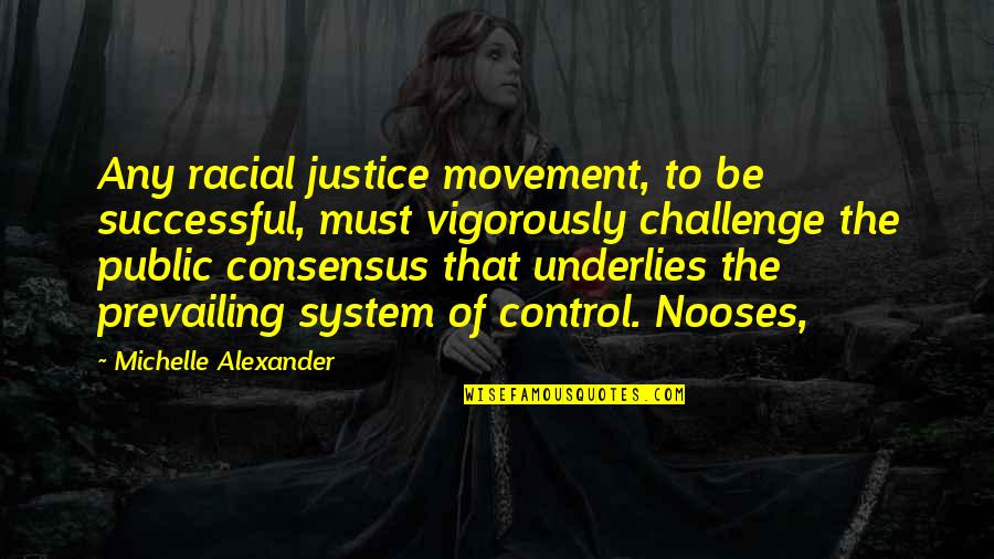 Momentun Quotes By Michelle Alexander: Any racial justice movement, to be successful, must