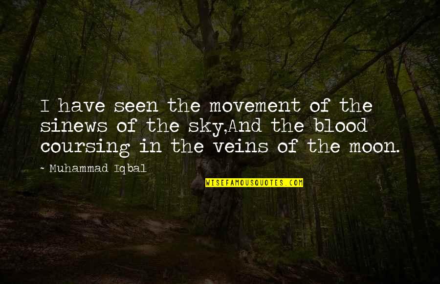 Momo Love Quotes By Muhammad Iqbal: I have seen the movement of the sinews