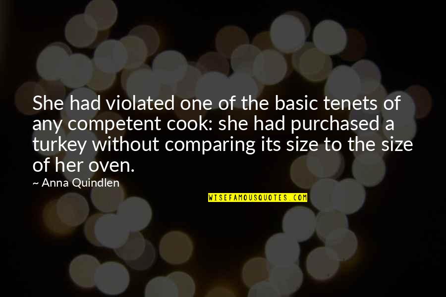 Monacalla Quotes By Anna Quindlen: She had violated one of the basic tenets