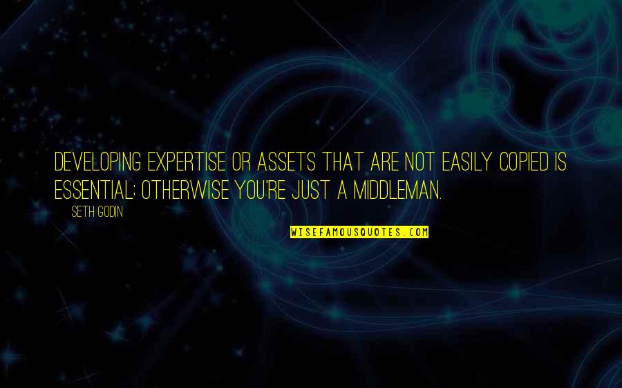 Moncayo Rafael Quotes By Seth Godin: Developing expertise or assets that are not easily