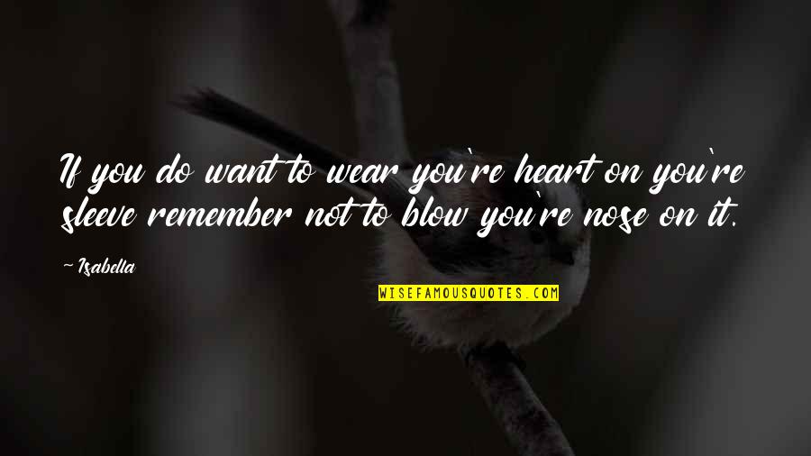 Monday Afternoon Motivational Quotes By Isabella: If you do want to wear you're heart