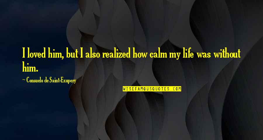 Monday Blues Picture Quotes By Consuelo De Saint-Exupery: I loved him, but I also realized how