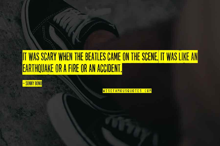 Monday Shark Quote Quotes By Sonny Bono: It was scary when the Beatles came on Monday Shark Quote Quotes By Sonny Bono: It was scary when the Beatles came on