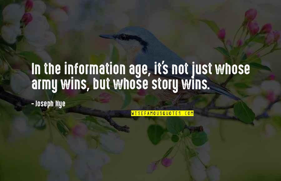 Mondolfo Lift Quotes By Joseph Nye: In the information age, it's not just whose