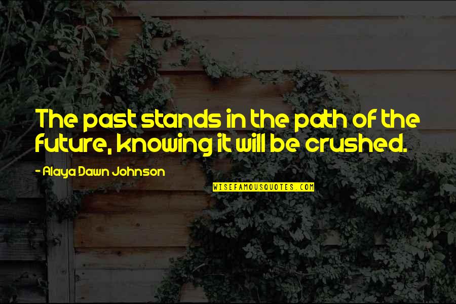 Moneen Construction Quotes By Alaya Dawn Johnson: The past stands in the path of the Moneen Construction Quotes By Alaya Dawn Johnson: The past stands in the path of the