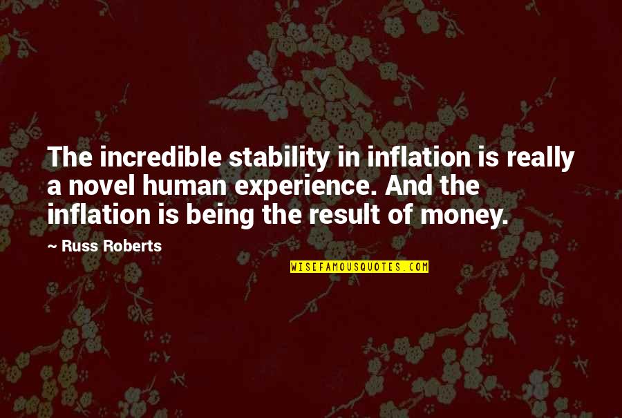 Money And Experience Quotes By Russ Roberts: The incredible stability in inflation is really a Money And Experience Quotes By Russ Roberts: The incredible stability in inflation is really a