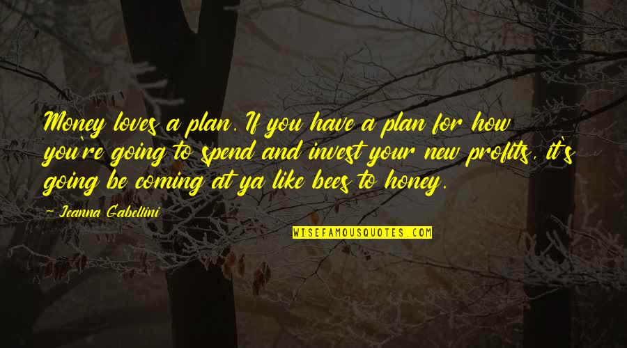 Money Coming And Going Quotes By Jeanna Gabellini: Money loves a plan. If you have a