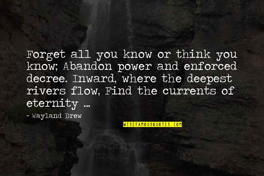 Money Doesnt Attract Me Quotes By Wayland Drew: Forget all you know or think you know;