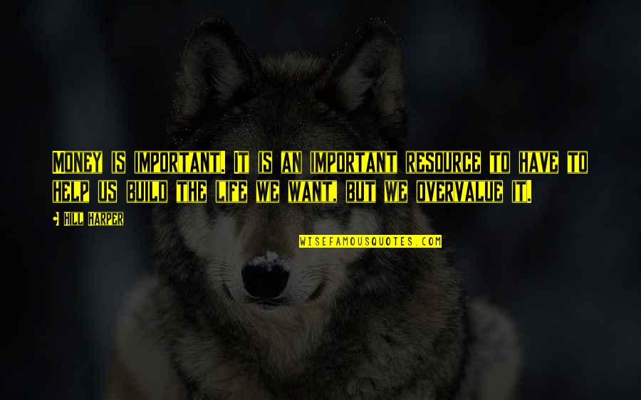 Money Is Very Important In Our Life Quotes By Hill Harper: Money is important. It is an important resource