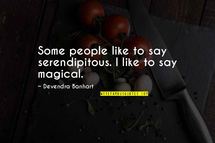 Money Responsibility Quotes By Devendra Banhart: Some people like to say serendipitous. I like Money Responsibility Quotes By Devendra Banhart: Some people like to say serendipitous. I like