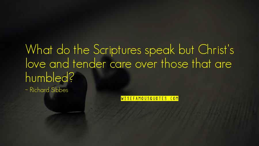 Money Savings Quotes By Richard Sibbes: What do the Scriptures speak but Christ's love