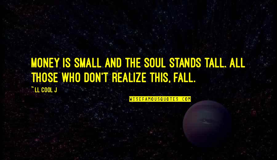 Money'll Quotes By LL Cool J: Money is small and the soul stands tall.