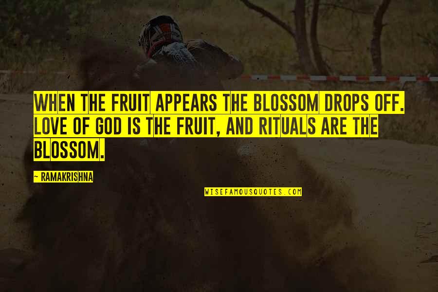 Moneysupermarket Previous Quotes By Ramakrishna: When the fruit appears the blossom drops off.