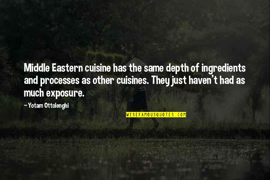 Monfort Of Colorado Quotes By Yotam Ottolenghi: Middle Eastern cuisine has the same depth of