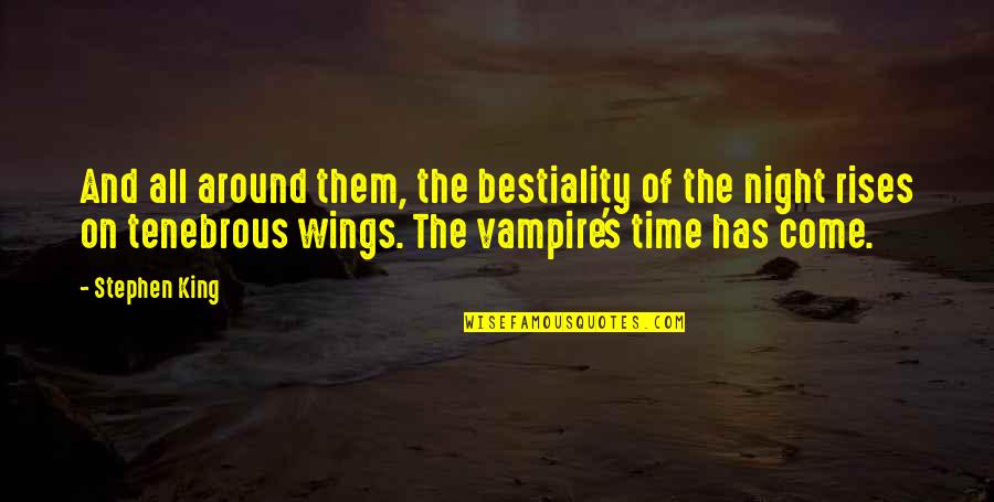 Mongeral Quotes By Stephen King: And all around them, the bestiality of the Mongeral Quotes By Stephen King: And all around them, the bestiality of the