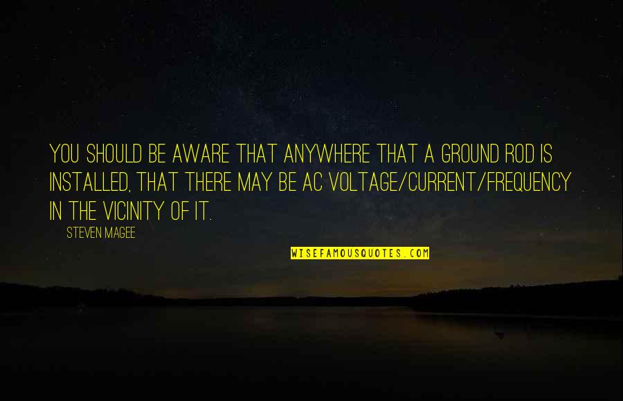 Monicka Guevara Quotes By Steven Magee: You should be aware that anywhere that a Monicka Guevara Quotes By Steven Magee: You should be aware that anywhere that a