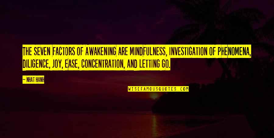 Monitor For Stock Quotes By Nhat Hanh: The Seven Factors of Awakening are mindfulness, investigation