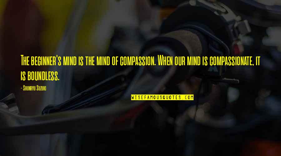 Monoculture's Quotes By Shunryu Suzuki: The beginner's mind is the mind of compassion. Monoculture's Quotes By Shunryu Suzuki: The beginner's mind is the mind of compassion.