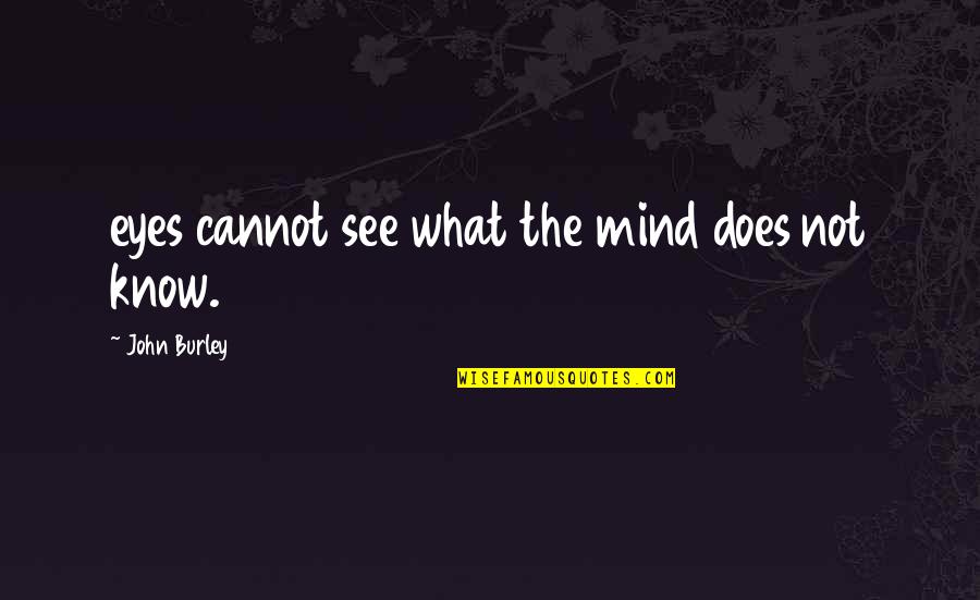Monopolistic Quotes By John Burley: eyes cannot see what the mind does not Monopolistic Quotes By John Burley: eyes cannot see what the mind does not