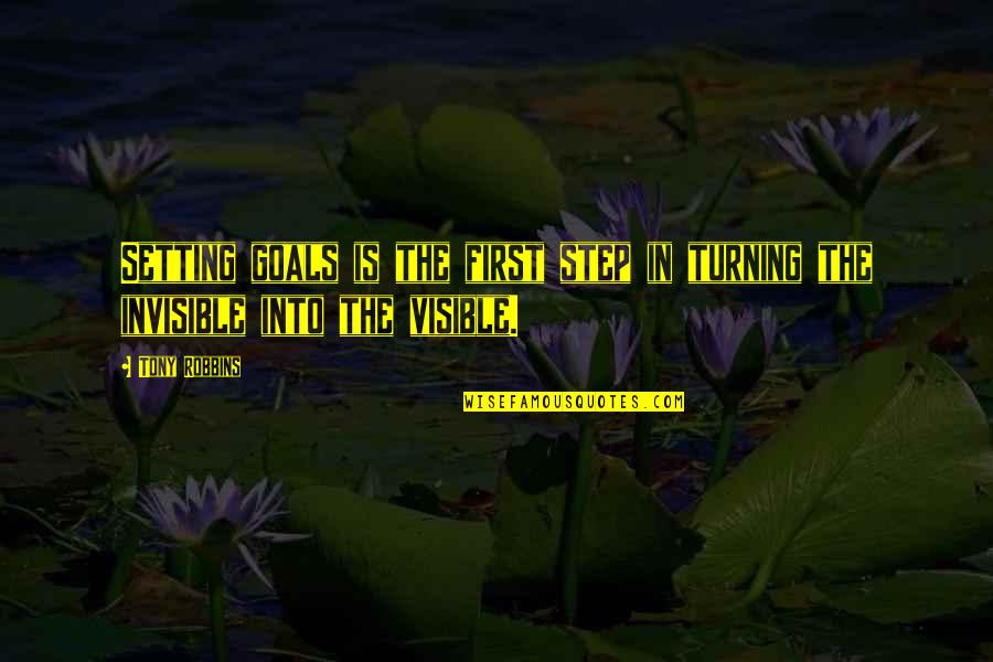 Monoprix Qatar Quotes By Tony Robbins: Setting goals is the first step in turning