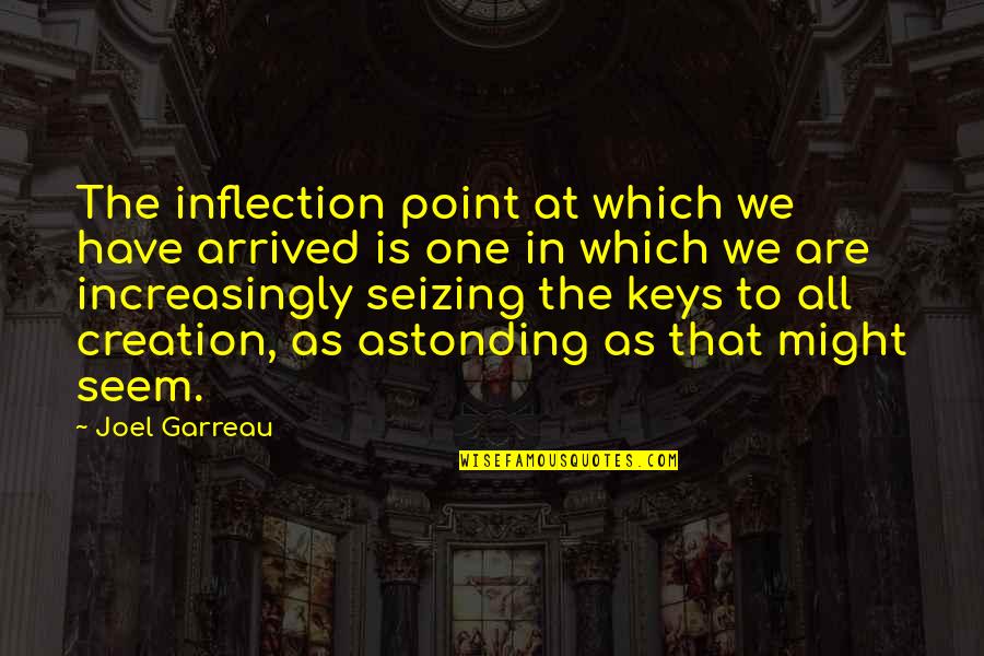 Monotheism Synonym Quotes By Joel Garreau: The inflection point at which we have arrived Monotheism Synonym Quotes By Joel Garreau: The inflection point at which we have arrived