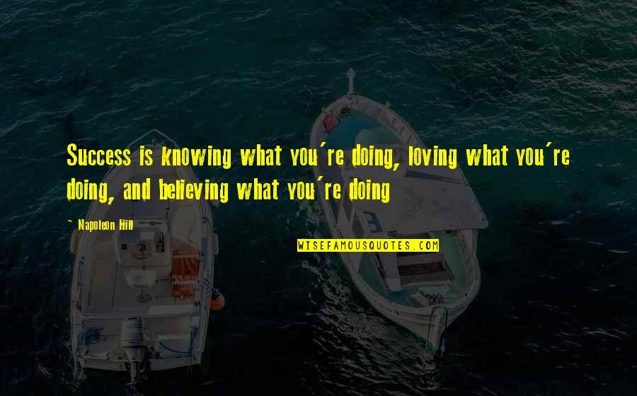 Monsters Inc Slug Quotes By Napoleon Hill: Success is knowing what you're doing, loving what Monsters Inc Slug Quotes By Napoleon Hill: Success is knowing what you're doing, loving what