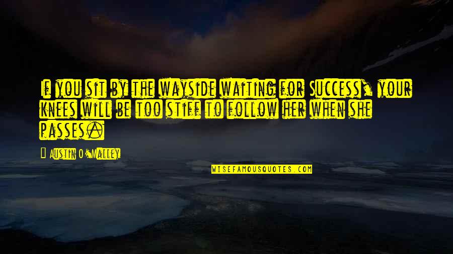 Monstrebis Quotes By Austin O'Malley: If you sit by the wayside waiting for