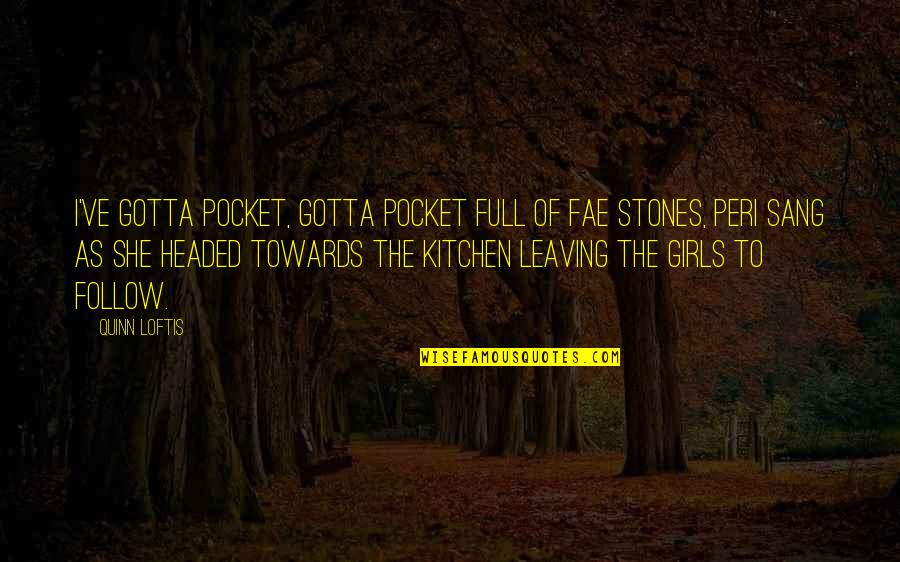 Monstruos De Rio Quotes By Quinn Loftis: I've gotta pocket, gotta pocket full of fae