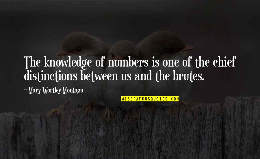 Montagu Quotes By Mary Wortley Montagu: The knowledge of numbers is one of the