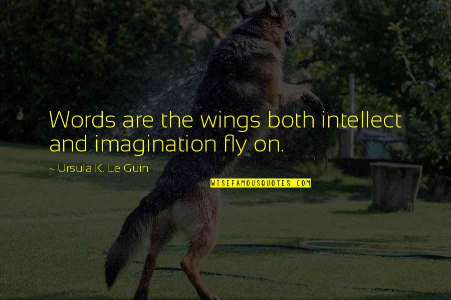 Montanye And Associates Quotes By Ursula K. Le Guin: Words are the wings both intellect and imagination