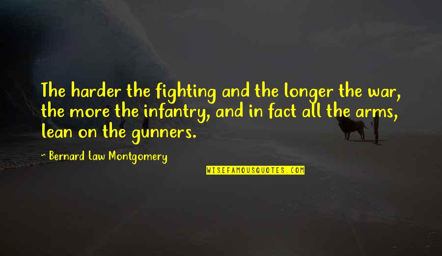 Montgomery Bernard Quotes By Bernard Law Montgomery: The harder the fighting and the longer the